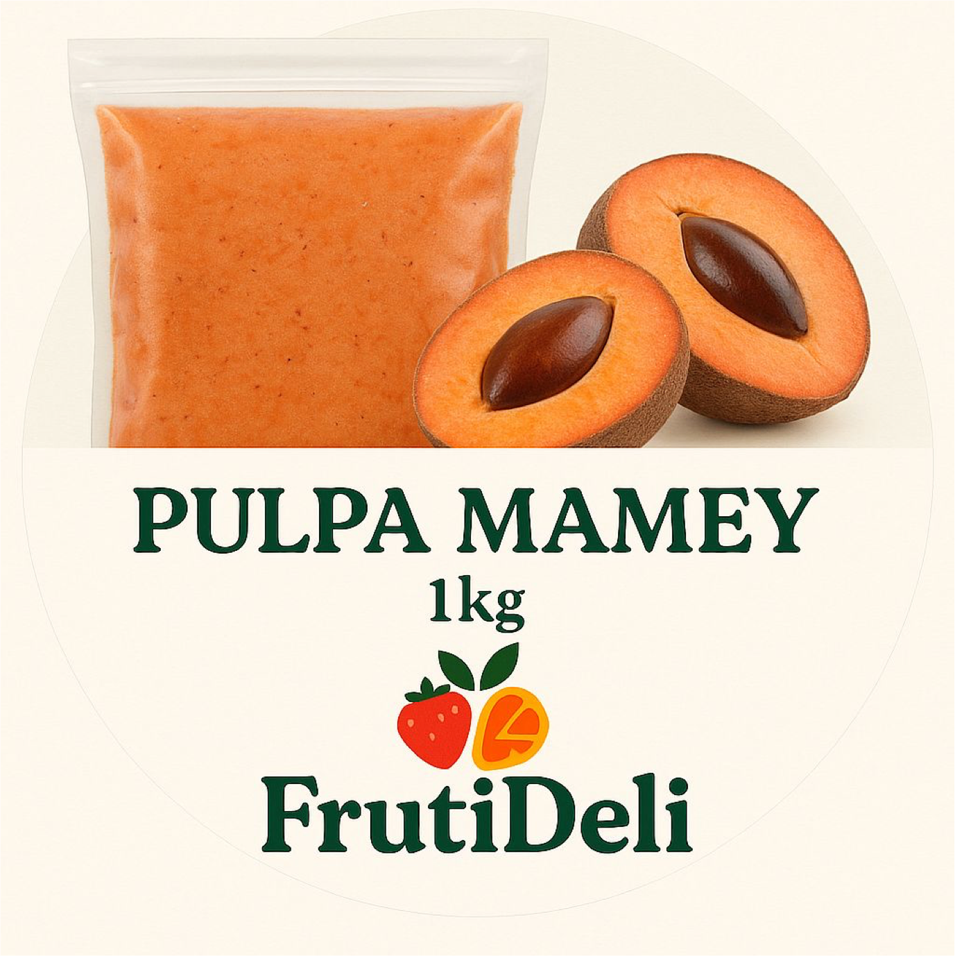🥭 Pulpa de Mamey – Bolsa 1kg ($200)