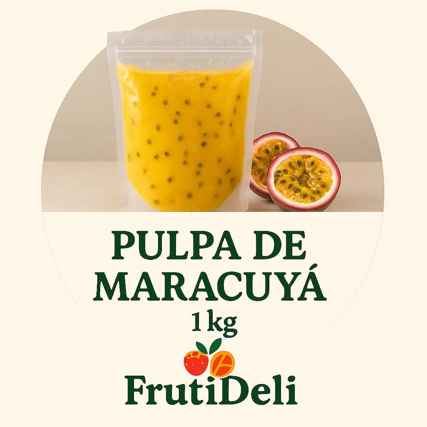 🥭 Pulpa de Maracuyá – Bolsa 1kg ($200)
